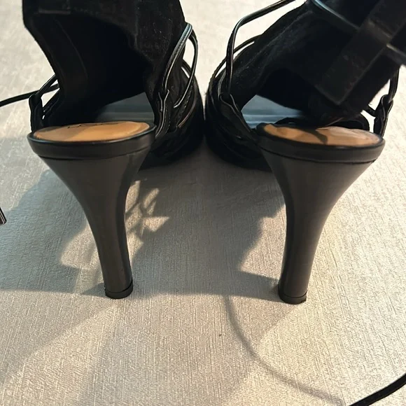 Franco Sarto Women’s ‘Quinera’ Peep Toe Sandal Bow Tied Shoes Size 7.5 - Picture 8 of 12